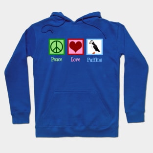 Peace Love Puffins Hoodie